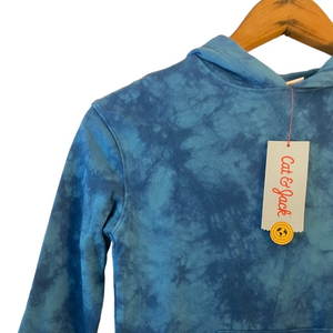 Cat‎ & Jack Blue Tie Dye/Abstract Hoodie, NWT, size XS